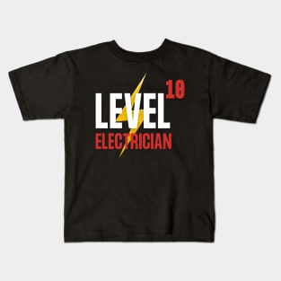 Level 10 Electrician Kids T-Shirt